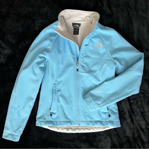 The North Face TNF Apex Jacket in Aqua Blue Sz Small - Picture 3 of 9